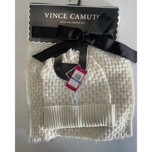 Vince Camuto Loop and Beanie Set Women’s One Size Ivory